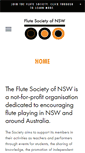 Mobile Screenshot of flutesocietynsw.org.au